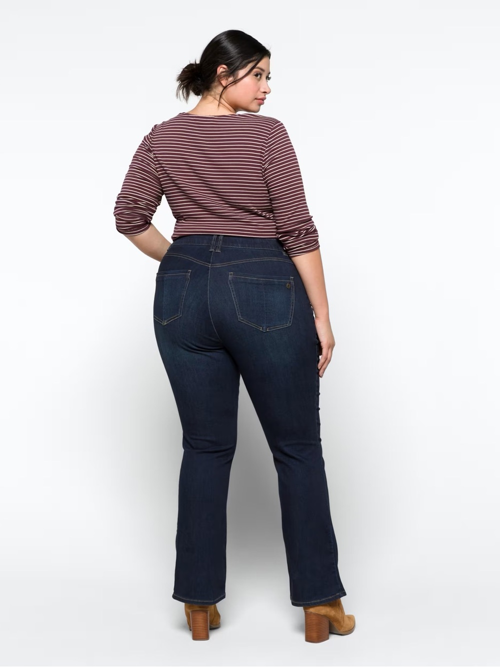 Democracy Kathryn Ab Solution Itty Bitty Bootcut Dark Jean - Picture 3 of 8